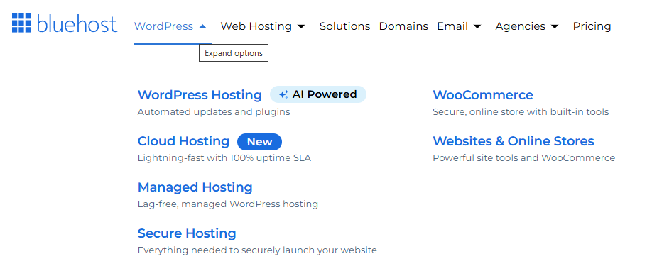 does bluehost charge monthly