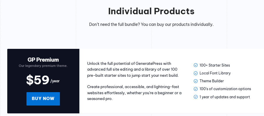 GeneratePress Pricing Review: Pricing, Renewal Cost, Features and More 9 generatepress pricing