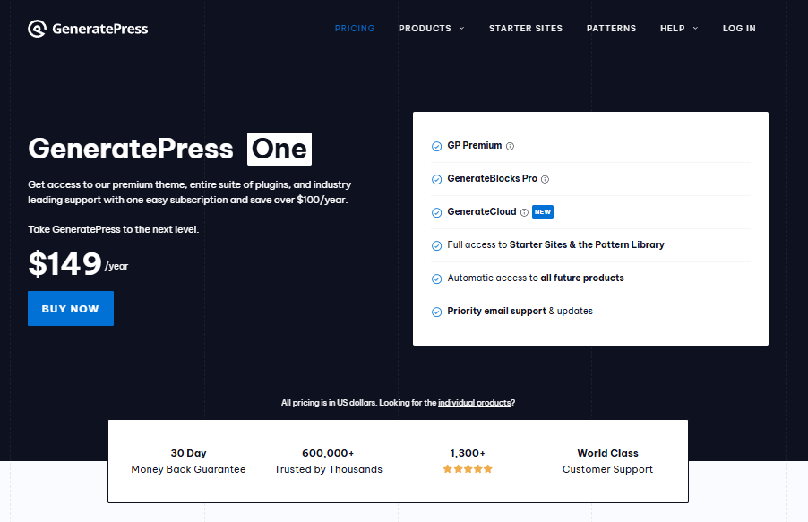 GeneratePress Pricing Review: Pricing, Renewal Cost, Features and More 7 Generatepress pricing