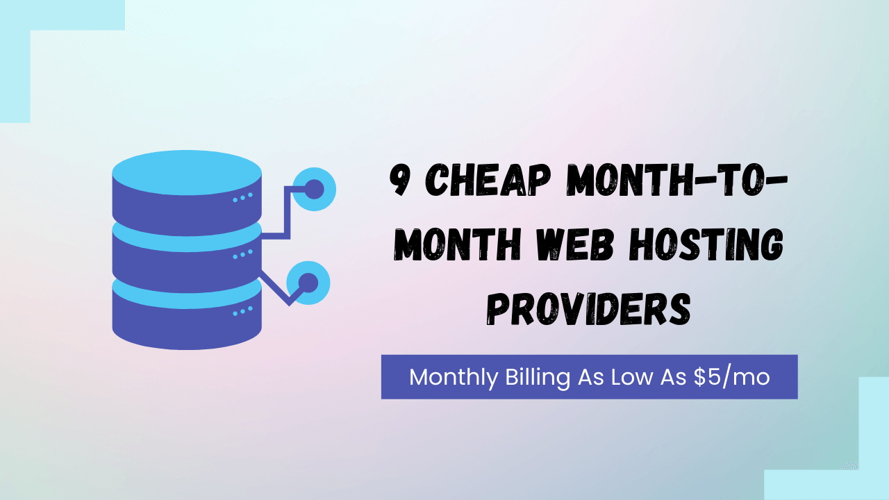 Cheap monthly webhosting