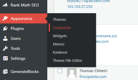remove footer copyright text in generatepress theme