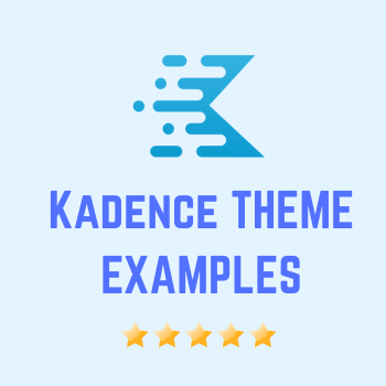 Kadence theme examples