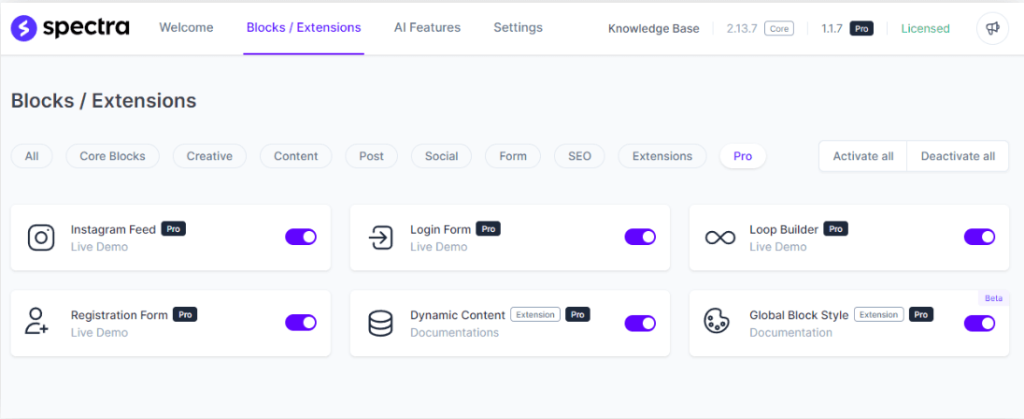spectra page builder review