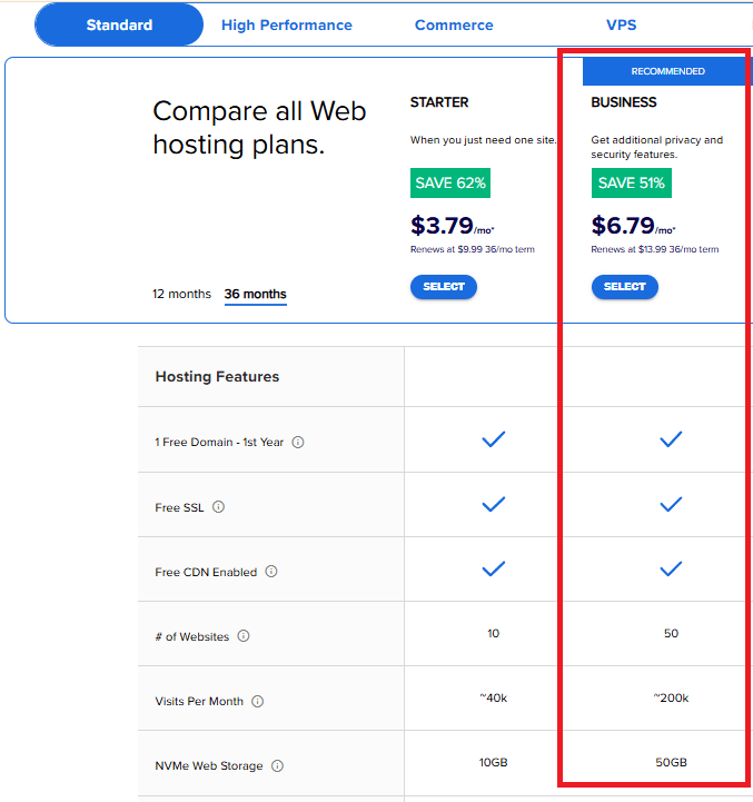 how to buy hosting from bluehost