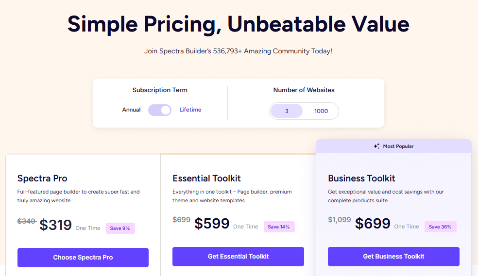 Spectra lifetime deal